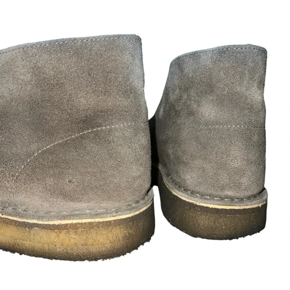 Clarks Originals Desert Boot Mens Size 9 Grey Suede Chukka Crepe Sole 11826